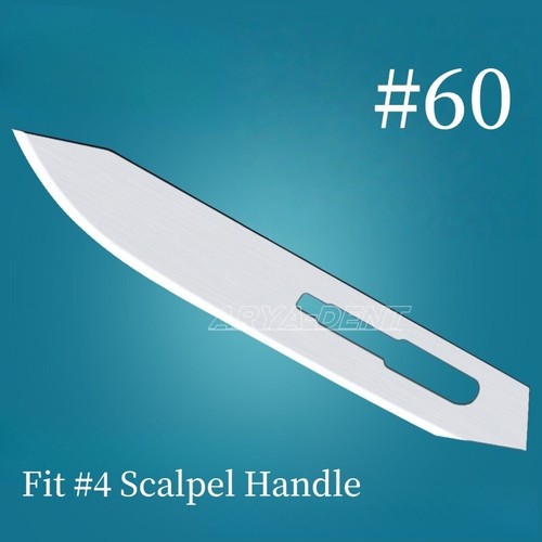 Scalpel Blades #60 Sterile Surgical Medical Dental Blade Instrument German Grade - Picture 2 of 22