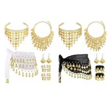 Gypsy Accessories Belly Dance Costume Accessories Hip Scarf Necklace Earrings