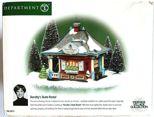 RETIRED 1999 DEPARTMENT 56 ☆DOROTHY HAMILL☆ "DOROTHY’S SKATE RENTAL" #56.55515 - Picture 1 of 3