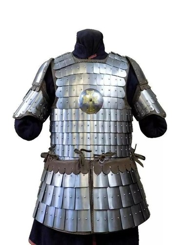Medieval Knight Breastplate Scale Armor Steel Lamellar Larp & Ren Faire Costume - Picture 4 of 5