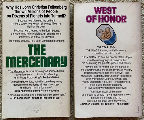 The Mercenary (1977) / West Of Honor (1978) von Jerry Pournelle 1st Pocket Prints - Bild 2 von 10