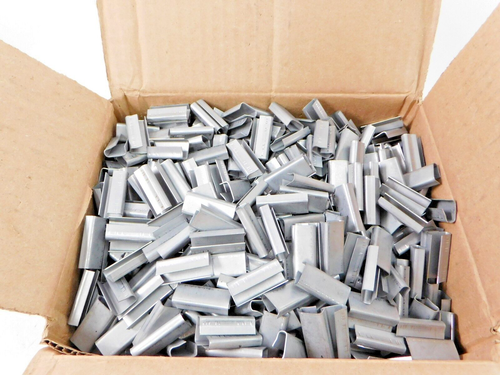 (1000-Pack)  Nifty 1/2 In. Metal Seals SMS2  For Polypropylene Strapping - Picture 2 of 5