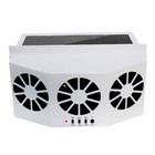 Car Ventilating Fan Solar Ventilation Travel for Window White
