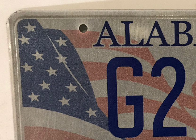 AL GOD BLESS AMERICA vanity G2 1 G21 G-21 license plate Gun Gloc NRA Ginetta car 15% ZNIŻKI