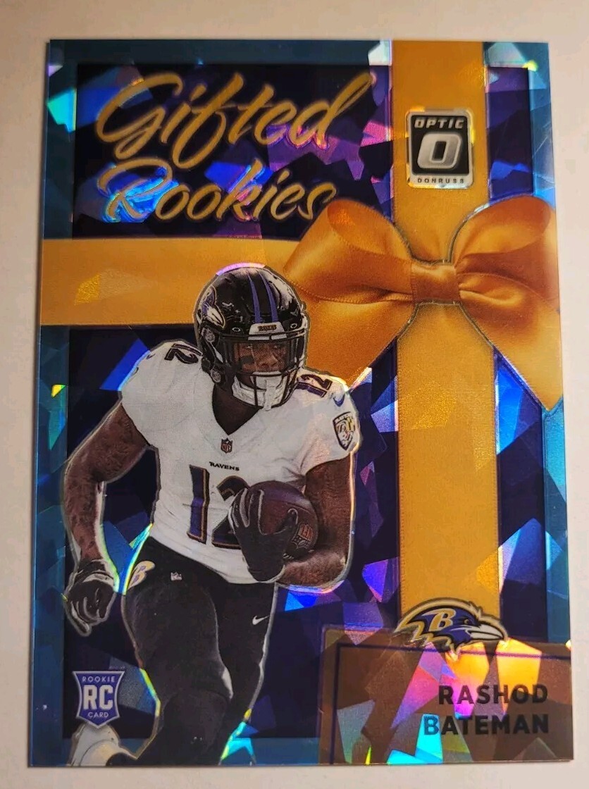 2021 Panini Donruss Optic Gifted Rookies #GR-10 Rashod Bateman /15 RAVENS