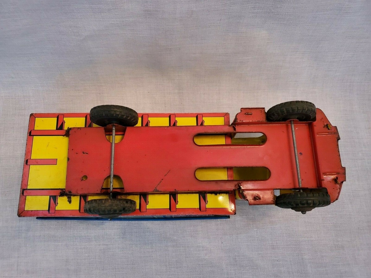 Vintage Marx Inter-City Delivery Truck Trailer Tin Toy Truck Vintage Marx Inter-City Delivery Truck Trailer Tin Toy Truck