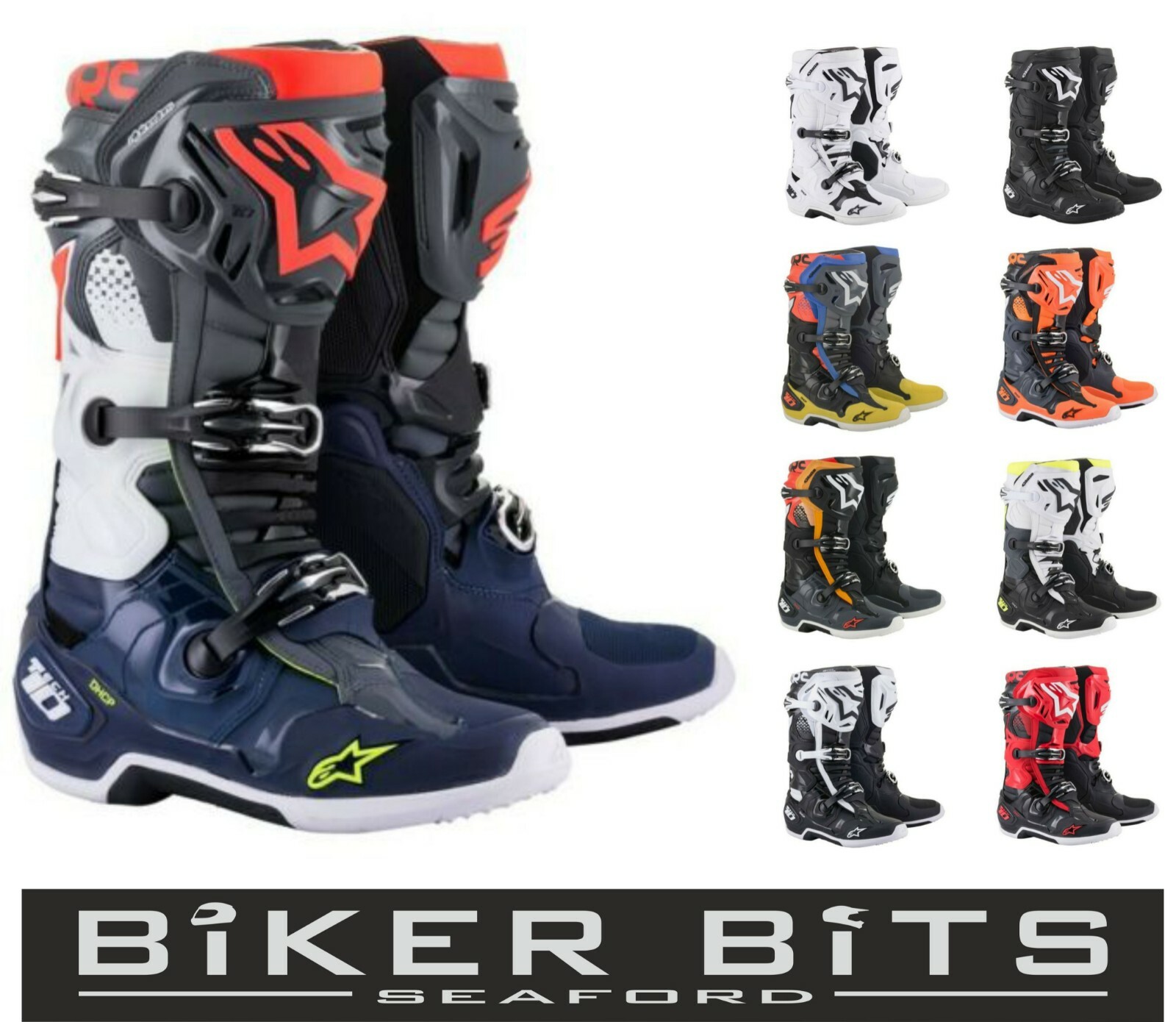 OFF Alpinestars Nuevo Tech 10 2022 Evo Botas Motocross MX Todoterreno Anaheim | eBay