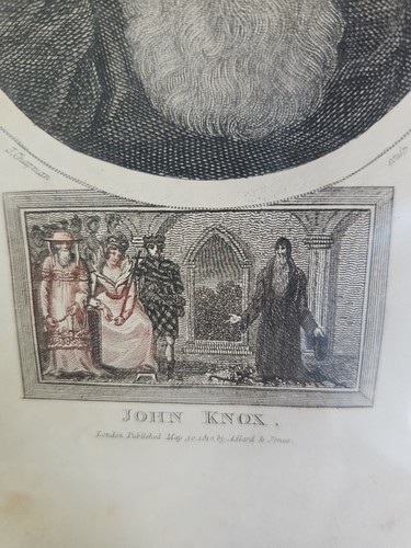 Original 1812 John Chapman Stipple Engraving Of John Knox. Allard & Jones Pub. - Picture 4 of 6