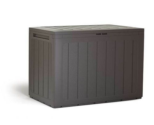 Gartenbox Auflagenbox Kissenbox Gartentruhe Box Umbra Anthrazit Boardebox Holz - Afbeelding 3 van 5