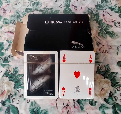 NEW 2 decks Playing Cards car JAGUAR JX Carte da Gioco sigillate Dal Negro - Foto 6 di 9