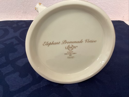 Lenox Elefant Promenade Votivhalter - Fine Ivory China 24k 2000 - Fast Ship - Bild 9 von 14