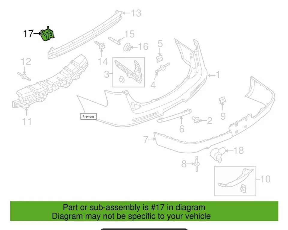 Nuevo soporte de montaje de parachoques izquierdo Ford Flex Lincoln MKT 2009-19 8A8Z17A751A fabricante de equipos originales Foto 2 de 2