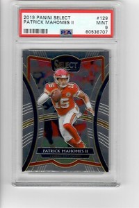 2019 Panini Select #129 Patrick Mahomes II  PSA 9