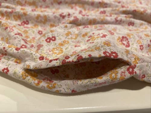 Lands’ End Girl’s Size 4 Short Sleeve Pink & Orange Floral Dress - Picture 5 of 6