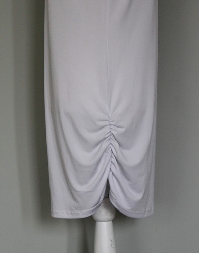 PLANET By LAUREN G Matte Jersey Ruche Layering Tank Top White, Size 3 US 14 - 16 - Picture 8 of 14