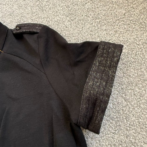- Guy Rover 100% Virgin Wool Shift Dress in Black Fall Winter Italy 44 or US MED - Picture 5 of 13