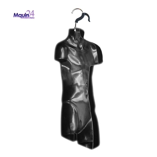 3 Black Mannequin Female Child & Toddler Torsos Set - 3 Hanging Dress Forms - Picture 8 of 9