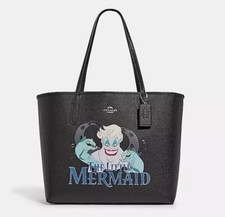 GUARANTEED GENUINE Coach X Disney CC160  The Little Mermaid Ursula Tote Black