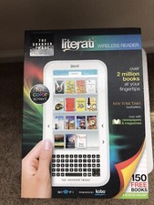 THE SHARPER IMAGE "LITERATI " Wireless E-Reader w/Full Color Screen  Brand New
