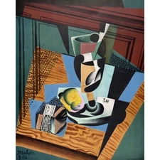 Original 1973 French Cubist Exhibition Lithograph, Ouevres Cubistes (Juan Gris)