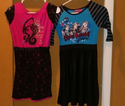 2 Dresses Ever After High & Monster high Size 10 12