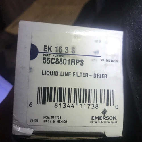 Emerson Liquid Line Filter Dryer 55c8801rps