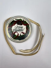Longaberger 1996 "Merry Christmas" Tie-on to Trim your basket