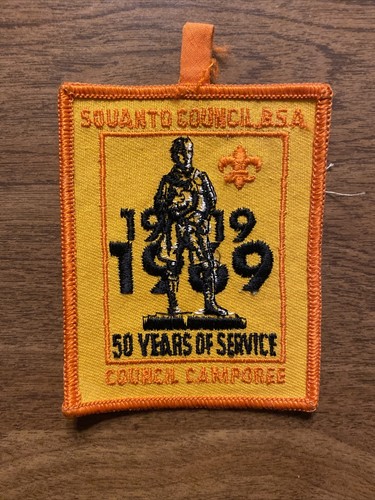 Parche Camporee Vintage BSA Boy Scouts Squanto Council 1919-1969 50 Años #3 A8 - Imagen 9 de 12