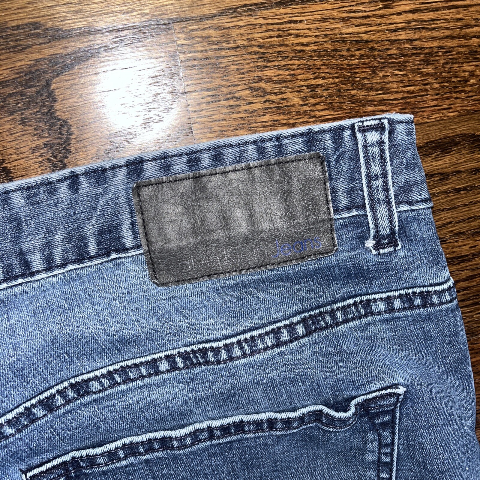 Calvin Klein Mens Size 36x27 Med Wash Straight Leg Denim Jeans - View 11