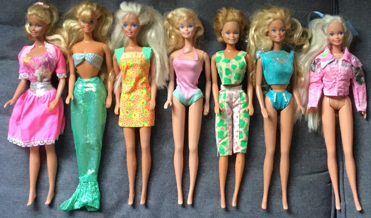 Vintage Lot Of 7 Mattel 1966 Barbie Dolls Malaysia L03 | eBay