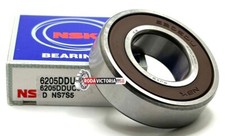NSK 6205 DDU DEEP GROOVE BALL BEARING, RUBBER SEALED 25x52x15mm 6205-2RS 6205LLU