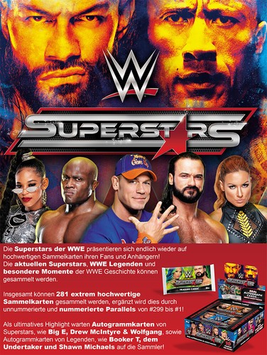 Topps WWE Wrestling Superstars Box 2021 Trading Cards - Picture 5 of 6