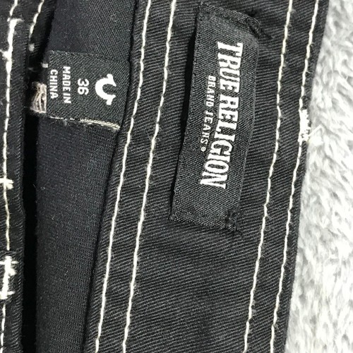 True Religion  Pants Mens 36 Jet Black Cargo Pants Carpenter Work Wear - Bild 8 von 12