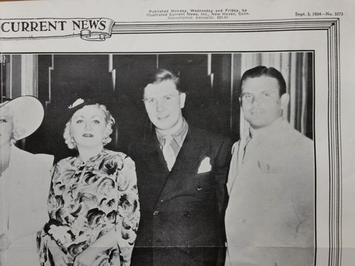 Sept 3, 1934 Illustrated News Poster Mae West and Her "Family" Bell of the 90's - Picture 2 of 3