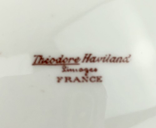 Theodore Haviland Limoges BRETON piatto coperto per verdure rotondo Francia - Foto 6 di 12