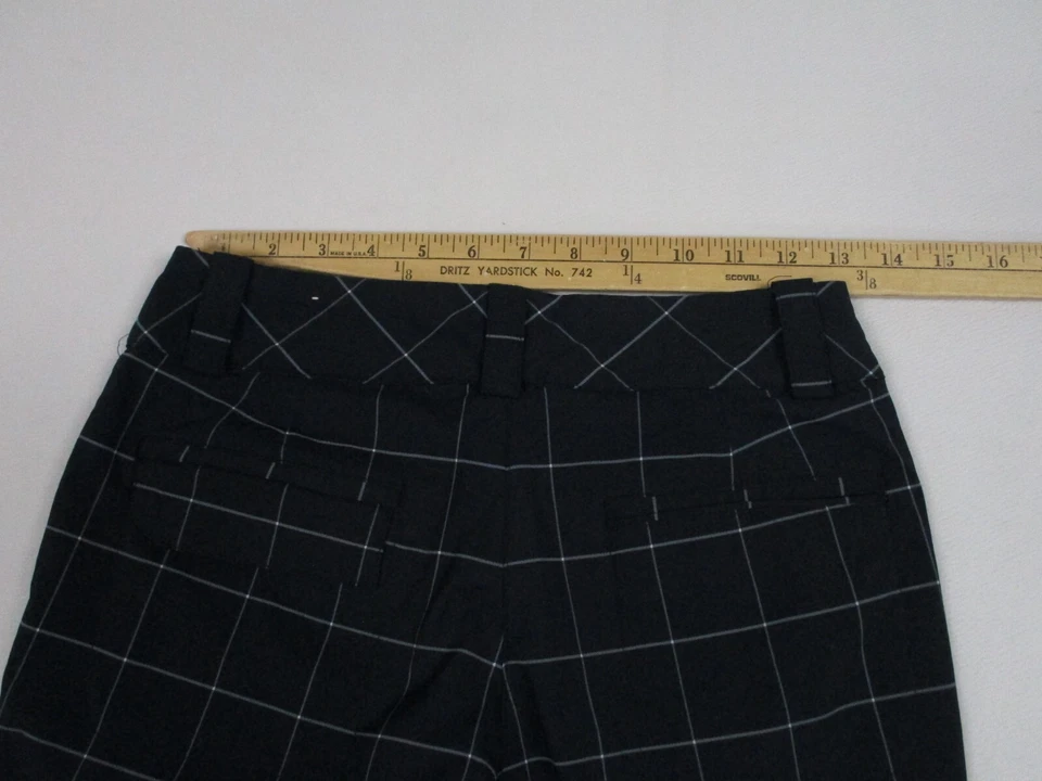 Pantalones Cortos Para Mujer Nike Talla 2 Azul Bolsillos a Cuadros Golf Golf Drifit Elásticos Foto 3 de 4