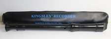 Kingsley Recorder Baroque Soprano No. 150A w/Zippered Carrying Case READ DESC