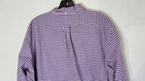 Ralph Lauren Button Down Hemd Herren XL Lila Gingham Kariert - Bild 7 von 8