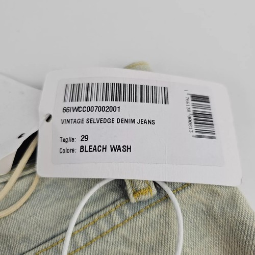 Fear Of God Vintage Selvedge Light Blue Denim Jeans New Size US 29 - Picture 8 of 10