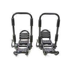 TTPorta kayak/canoa da auto a forma di J 2x Ripiegabili In alluminio Cinghie inc