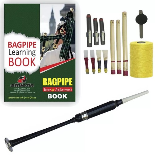 Rosewood Scottish Highland Brown Bagpipes Silver Mounts 40+ Clan Cover For Sale - Picture 3 of 10