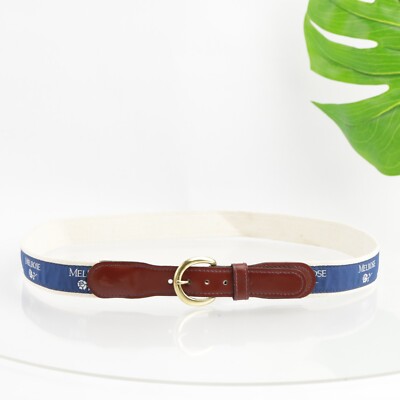 YRI Mens Golf Belt Size 40 Blue Ribbon Brown Leather Tip Exeter NH Club  Melrose