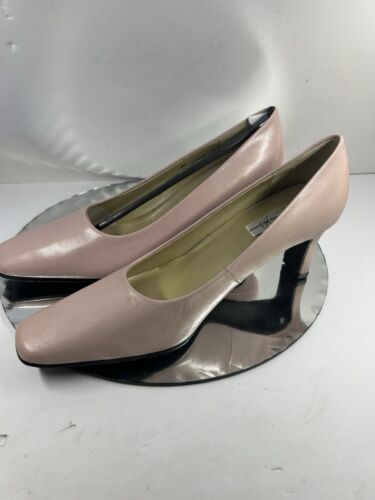 JENNY BUCHANAN womens shoes heels light pink Leather size 8.0M Vintage - Picture 3 of 8