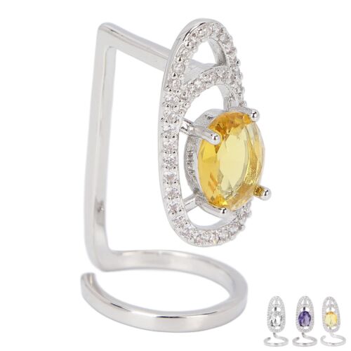 Anello Unghie Strass Lucido Delicato Copri Unghie Anello Gioielli Gi L2S - Foto 22 di 31