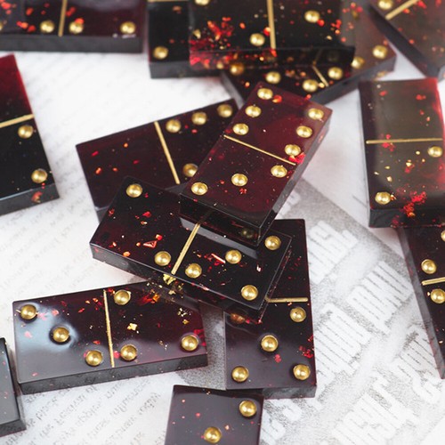 DIY Epoxy Resin Silicone Molds Dominoes Game Mould Casting Jewelry Making Craft - Picture 5 of 5