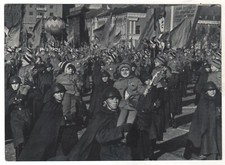 1967 50 years of October. Parade on Red Square in Moscow. Old Russian postcard