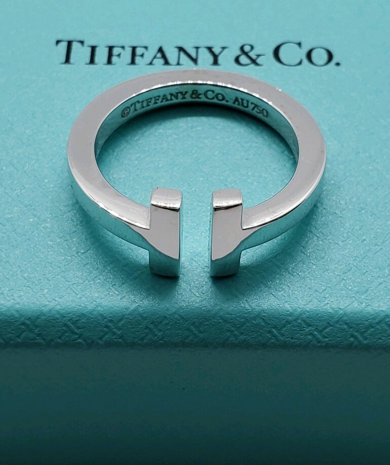 Tiffany&Co T Square Ring In 18K White Gold | eBay Tiffany&Co T Square Ring In 18K White Gold | eBay