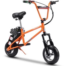 MotoTec 49cc Gas Mini Bike V2 - Orange | High-Performance Ride for Kids & Teens