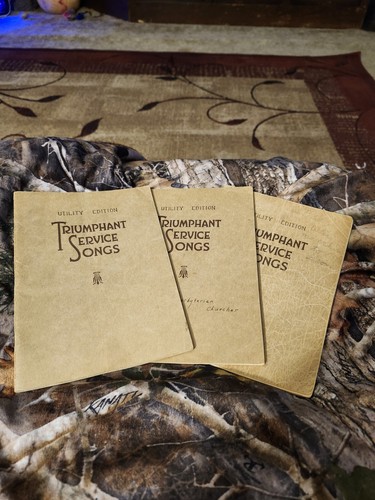 3 Triumphant Service Songs by Homer A. Rodeheaver (1934, PB)VINTAGE Gospel - Picture 2 of 22