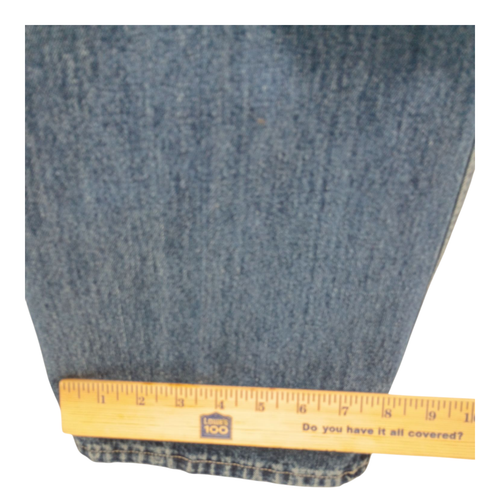 Mens Medium Lee Dungarees Riveted blue denim jean carpenter overalls bib Vintage - Picture 5 of 10